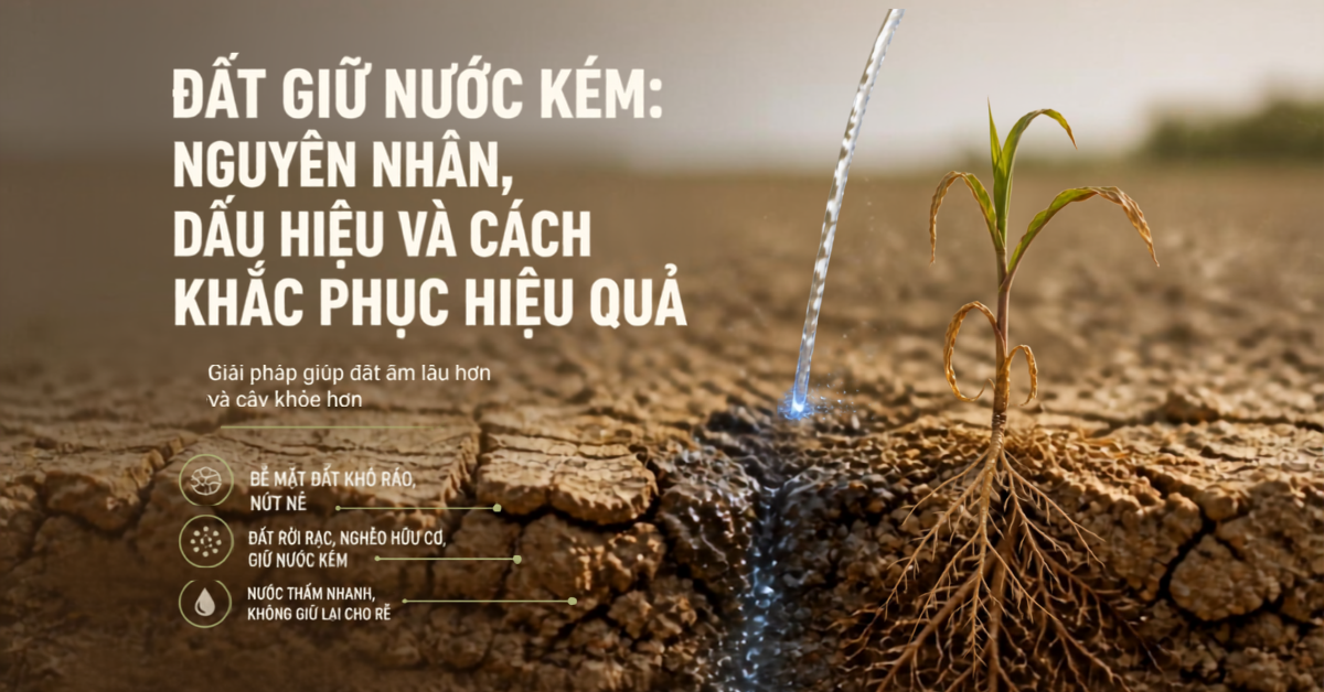 Đất Giữ Nước Kém: Nguyên Nhân, Dấu Hiệu Và Cách Khắc Phục Hiệu Quả