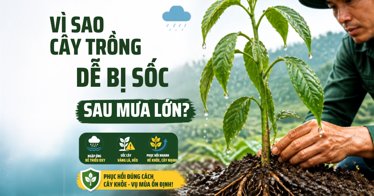 Vì Sao Cây Trồng Dễ Bị Sốc Sau Mưa Lớn? Cách Phục Hồi Nhanh Và Hiệu Quả