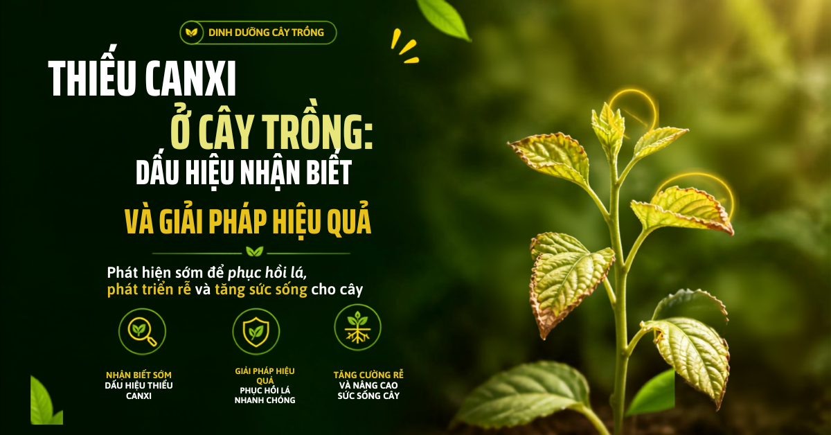 Thiếu Canxi Ở Cây Trồng: Dấu Hiệu Nhận Biết Và Cách Khắc Phục Hiệu Quả