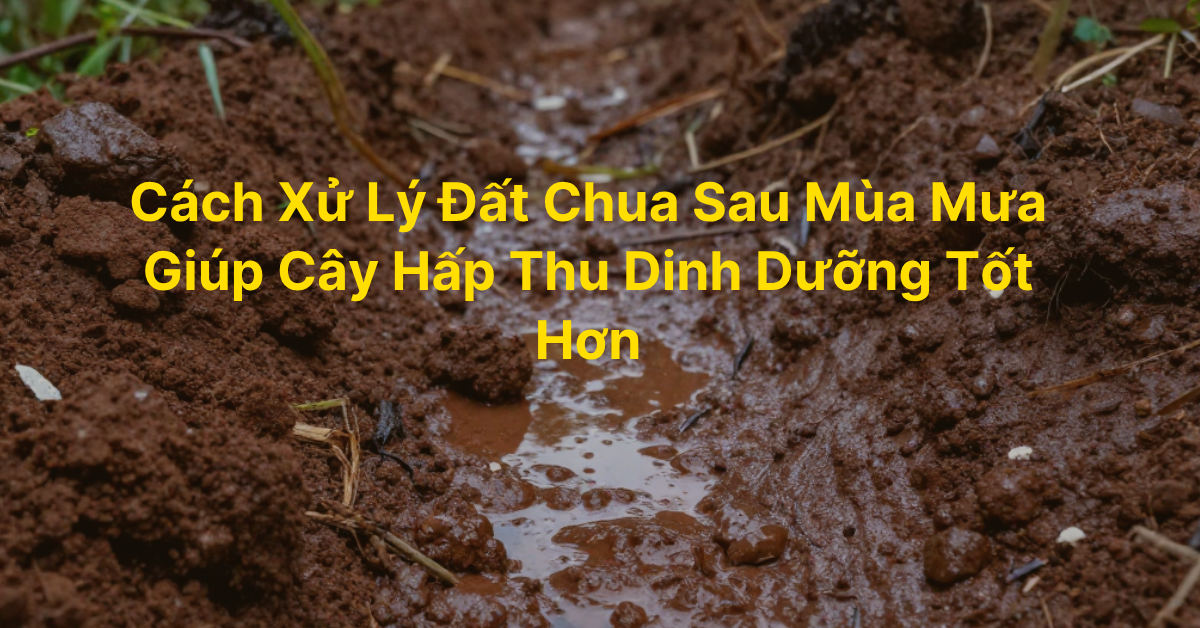 Cách Xử Lý Đất Chua Sau Mùa Mưa Giúp Cây Hấp Thu Dinh Dưỡng Tốt Hơn