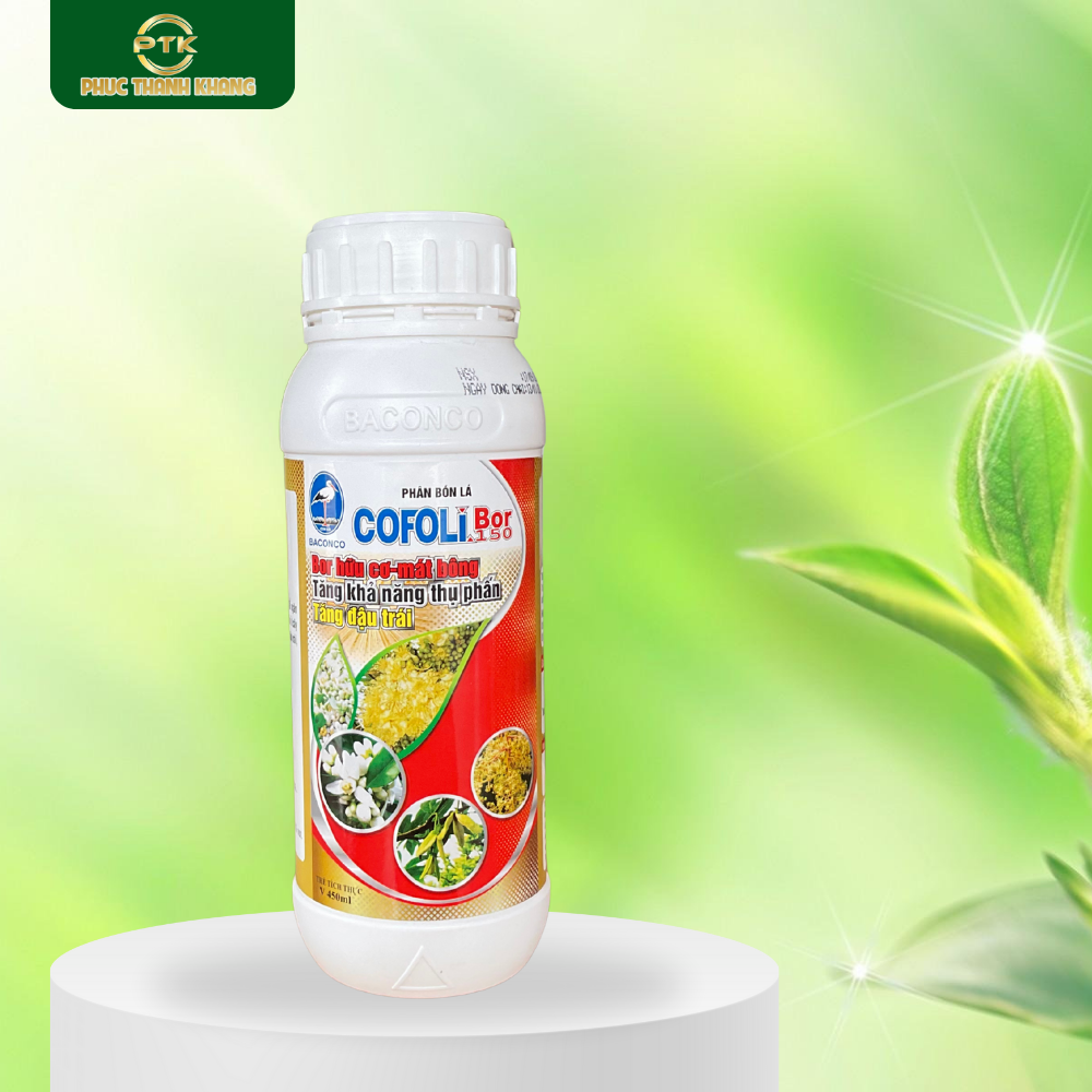 Cofoli Bor150 – Bổ sung bo cao cấp, tăng đậu trái, chống rụng hoa