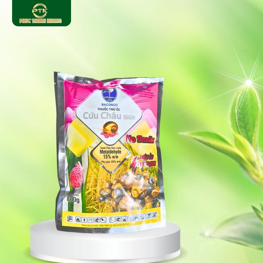 Cửu Châu 15GR gói 800g – Diệt ốc bươu vàng tận gốc