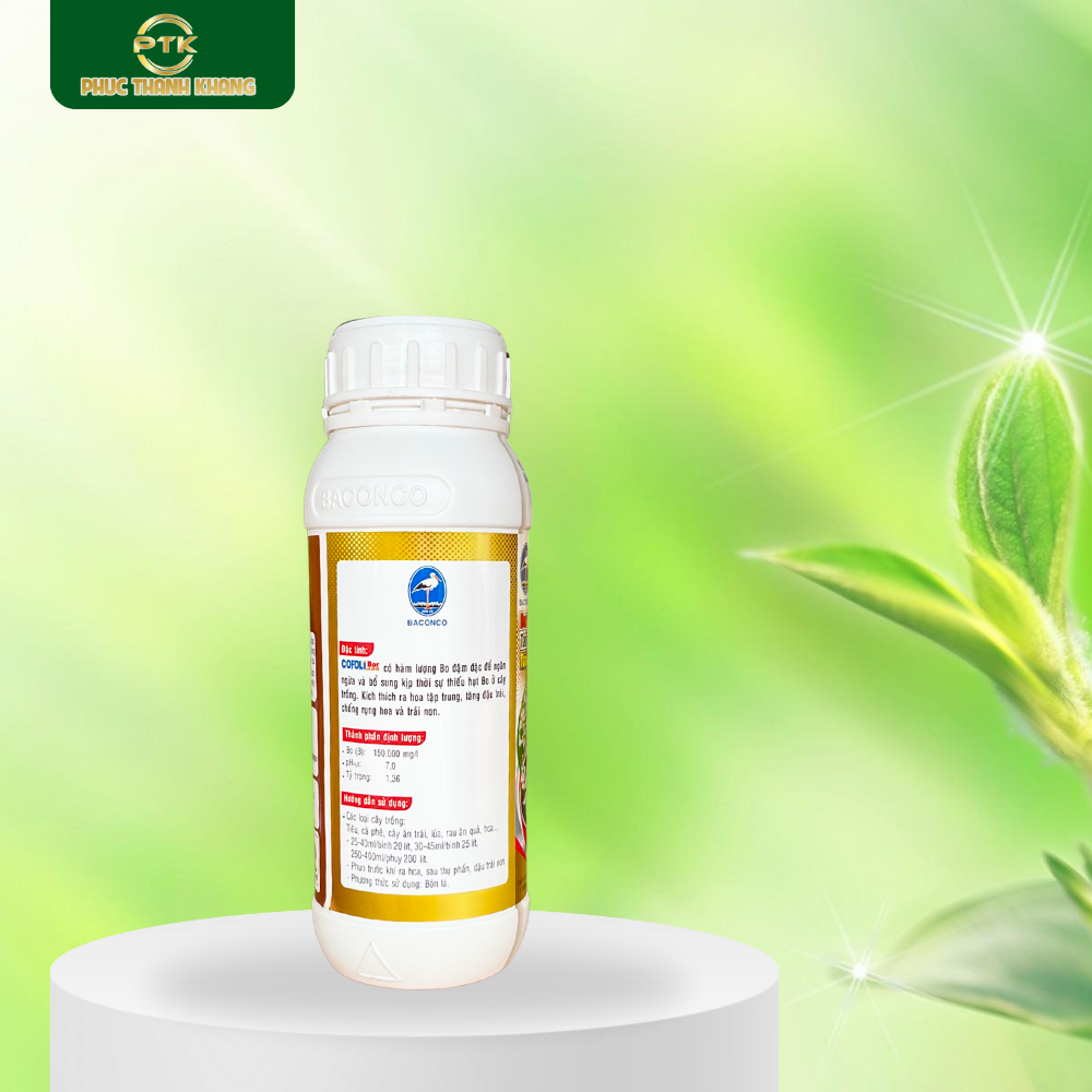 Cofoli Bor150 – Bổ sung bo cao cấp, tăng đậu trái, chống rụng hoa