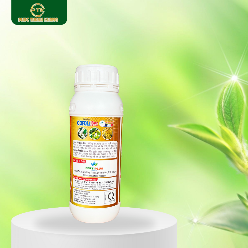 Cofoli Bor150 – Bổ sung bo cao cấp, tăng đậu trái, chống rụng hoa