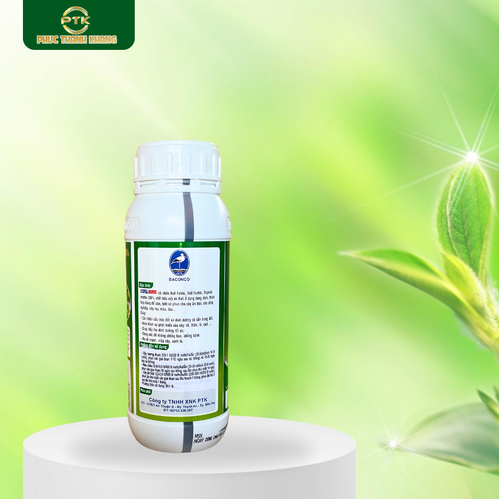 Cofoli Humic 450ml – Kích rễ mạnh, cải tạo đất, tăng hiệu quả phân bón