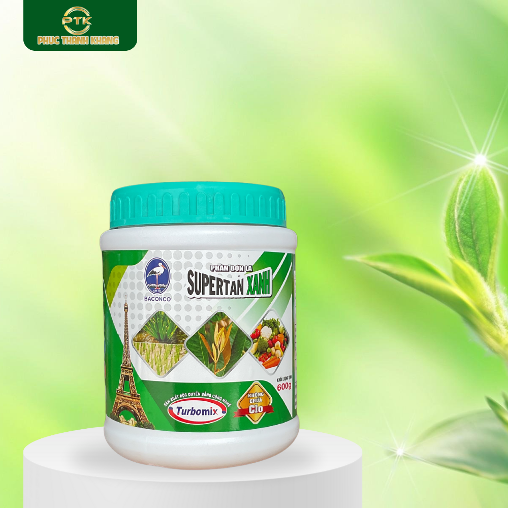 Supertan Xanh 600g – Đạm cao, lá xanh dày, cây khỏe mạnh