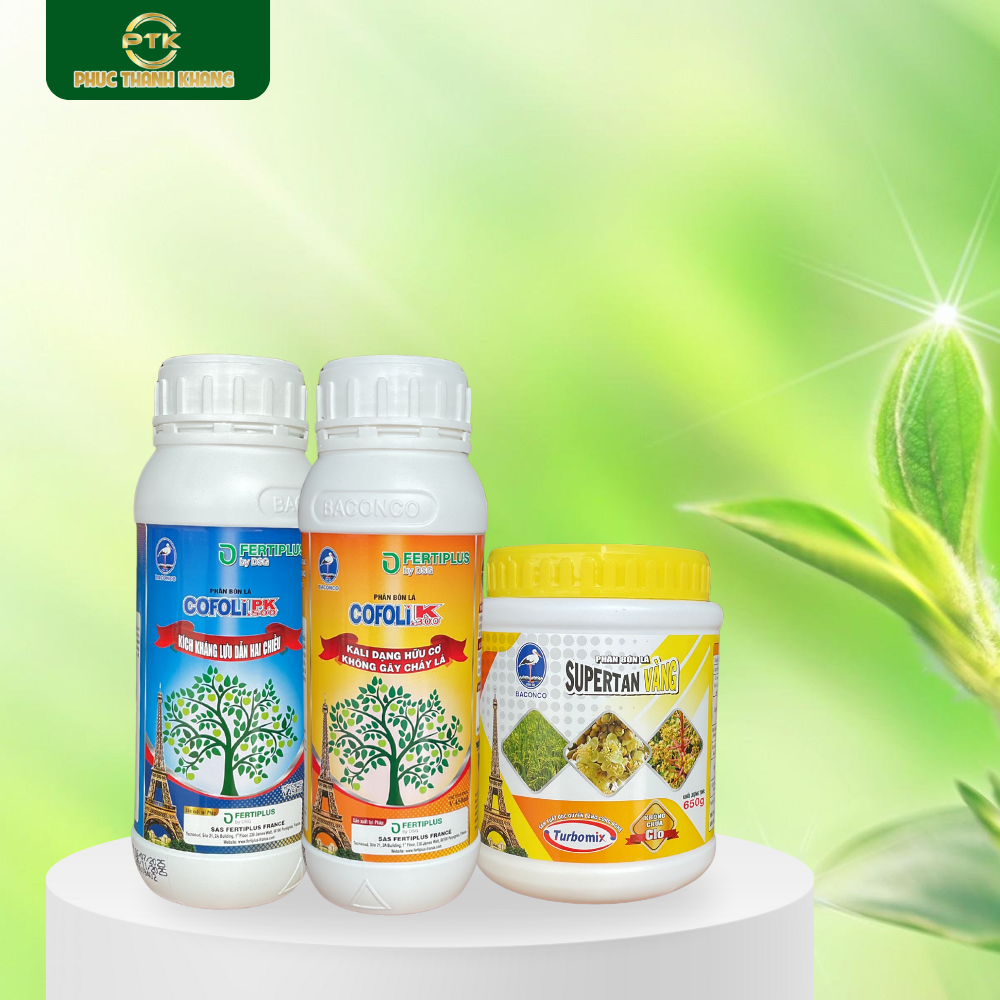 Bộ Đôi Tạo Mầm – Phân Hóa Mầm Hoa (COFOLI PK500 + K300 + SUPERTAN VÀNG)