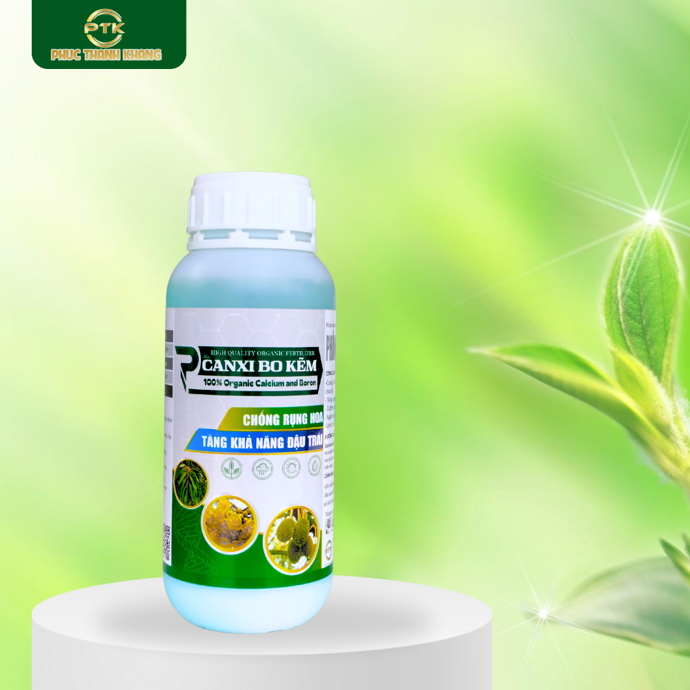 Canxi Bo Kẽm 500ml – Tăng đậu trái, chống rụng bông, tròn trái – xanh gai
