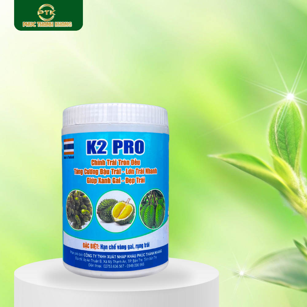 K2 Pro – Nuôi trái mạnh, trái lớn đều – hạn chế sượng, nứt trái
