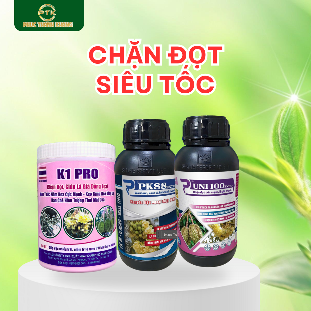 Bộ Sản Phẩm Chặn Đọt Siêu Tốc (K1 PRO + PK88 + UNI 100)